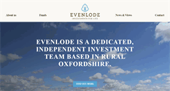 Desktop Screenshot of evenlodeinvestment.com