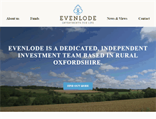 Tablet Screenshot of evenlodeinvestment.com